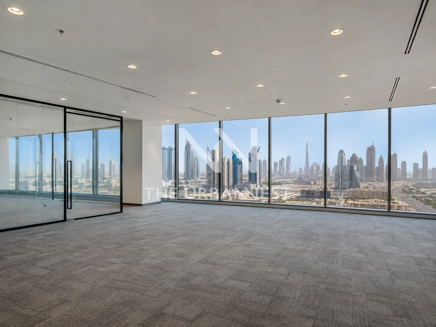 Shell-and-core office with canal frontage — Business Bay